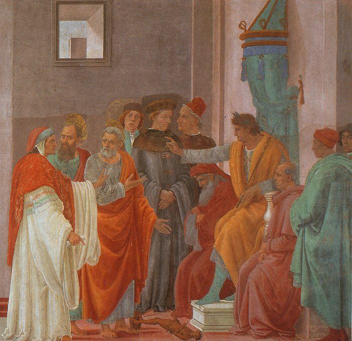Filippino Lippi Disputation with Simon Magus Sweden oil painting art